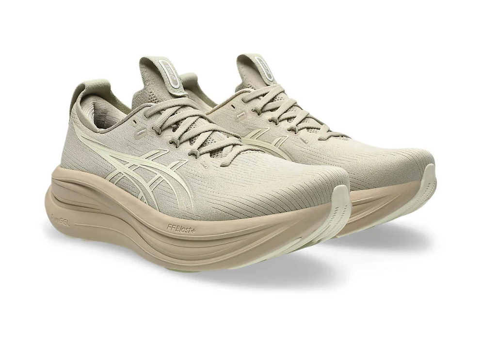 Asics Gel Nimbus 28 " Feather Grey / Cream"