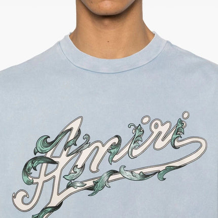 Amiri Blue Logo Printed T-Shirt