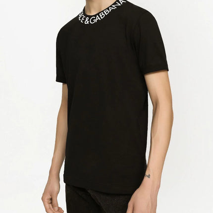 Dolce & Gabbana logo-print neckline T-shirt