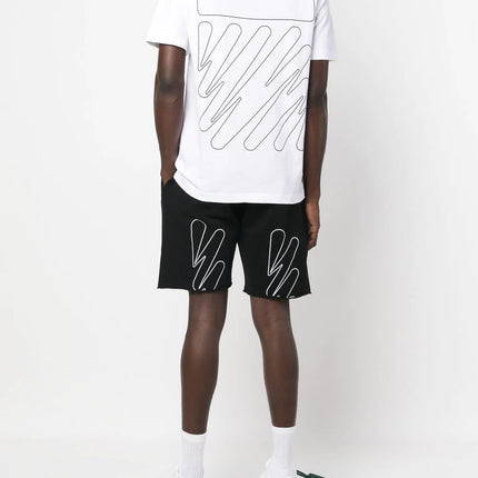 Off-White Wave Outline Diag print T-shirt