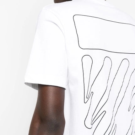 Off-White Wave Outline Diag print T-shirt