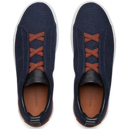 Zegna Triple Stitch Denim "Navy Blue"