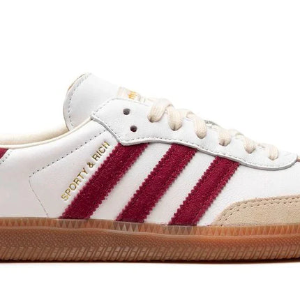 Sporty & Rich x Adidas Samba OG 'White Core Burgundy'