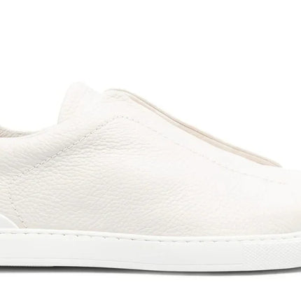 Zegna Triple Stich leather sneakers "White"