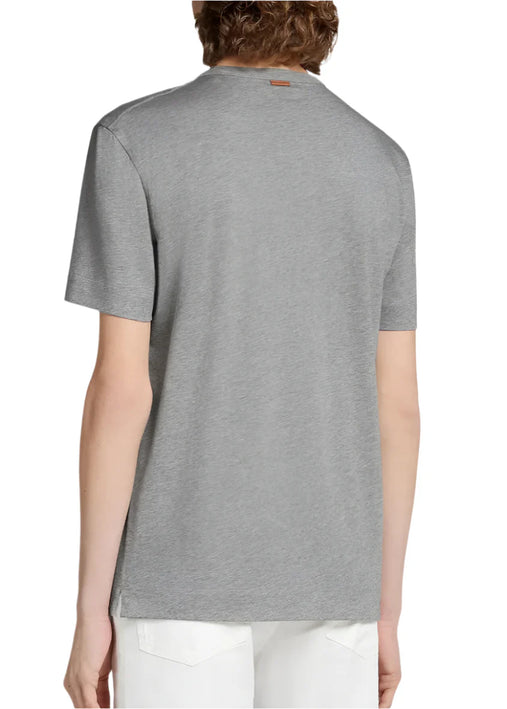 Zegna Grey cotton T-shirt