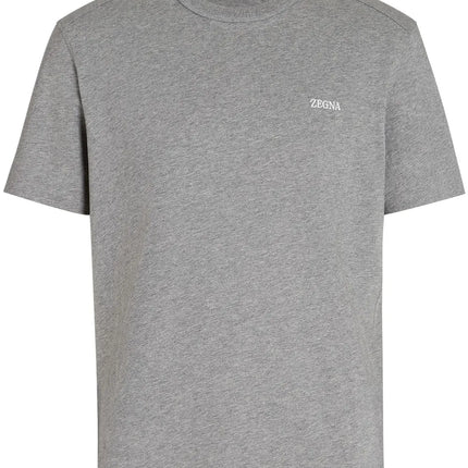 Zegna Grey cotton T-shirt