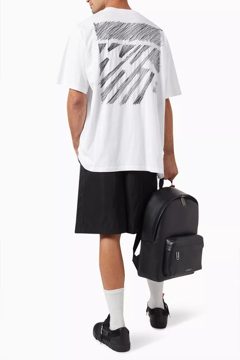 Off-White Scribble Diagonal Oversized T-shirt in Jersey