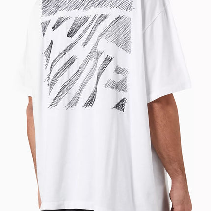 Off-White Scribble Diagonal Oversized T-shirt in Jersey