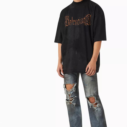 Balenciaga Heavy Metal Large Fit T-Shirt in Vintage Jersey