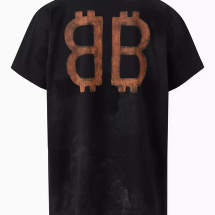 Balenciaga Oversized Crypto T-shirt in Vintage Jersey