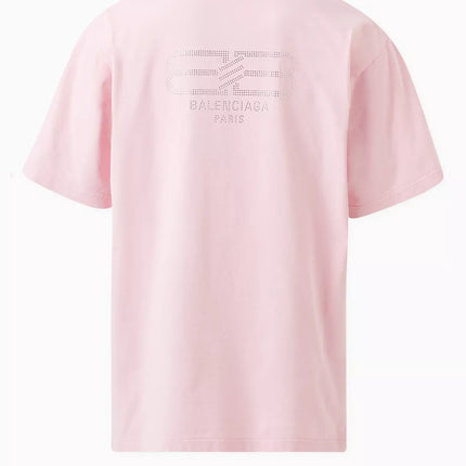 Balenciaga BB Paris Strass Medium Fit T-shirt in Vintage Jersey
