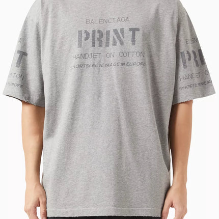 Balenciaga Graphic Print T-shirt in Cotton