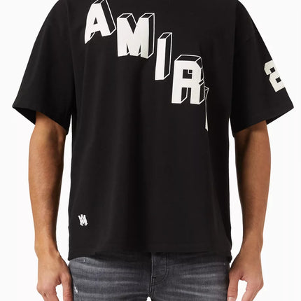 Amiri Flocked Hockey Skater T-shirt in Cotton Jersey
