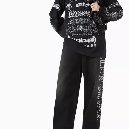 Balenciaga DIY Metal Large Fit T-shirt in Recycled Jersey
