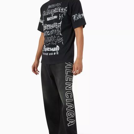 Balenciaga DIY Metal Large Fit T-shirt in Recycled Jersey