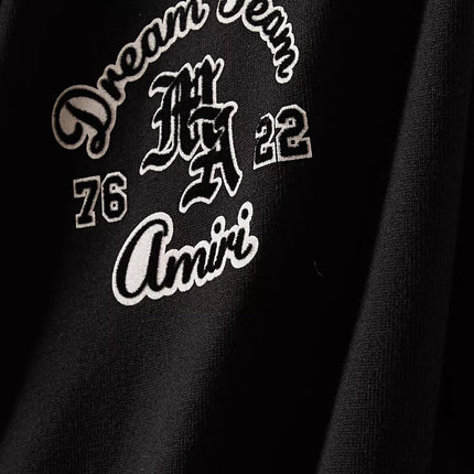 Amiri Dream Team Oversized T-shirt in Cotton Black