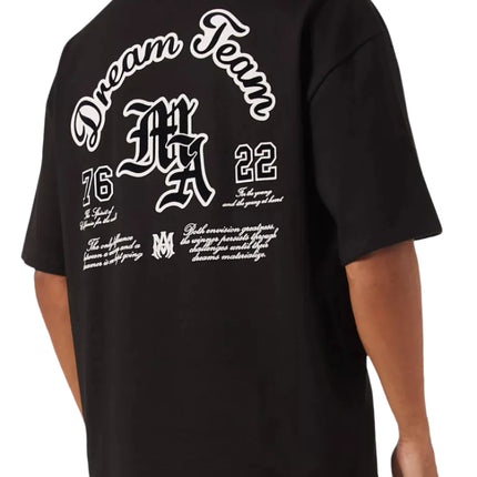 Amiri Dream Team Oversized T-shirt in Cotton Black
