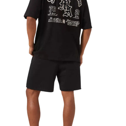 Amiri Dream Team Oversized T-shirt in Cotton Black