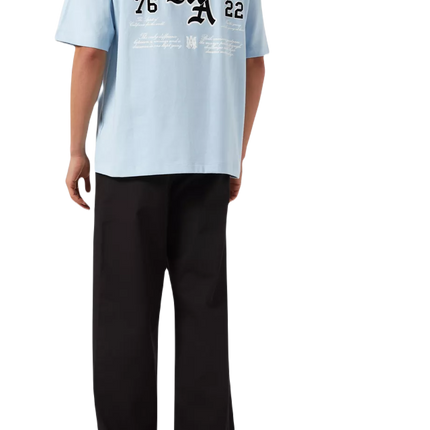 Amiri Dream Team Oversized T-shirt in Cotton Blue