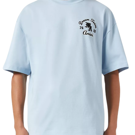 Amiri Dream Team Oversized T-shirt in Cotton Blue