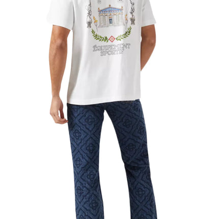 Casablanca The Temple Of Sport T-Shirt White