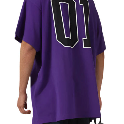 Balenciaga Men's Basketball Series - Oversized T-shirt in Purple
