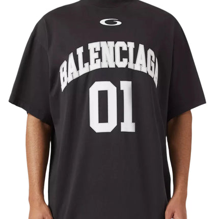 Balenciaga Men's Basketball Series - Oversized T-shirt in Black