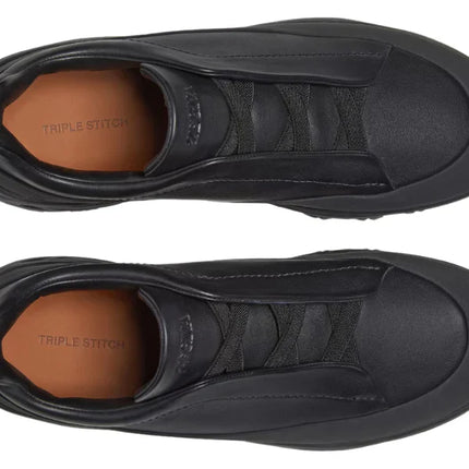 ZEGNA Triple Stitch Monte Sneakers "Black"