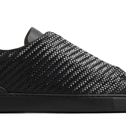 Zegna leather low top sneakers