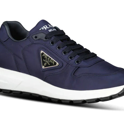 Prada Prax 01 Re-Nylon Leather Sneakers "Navy"