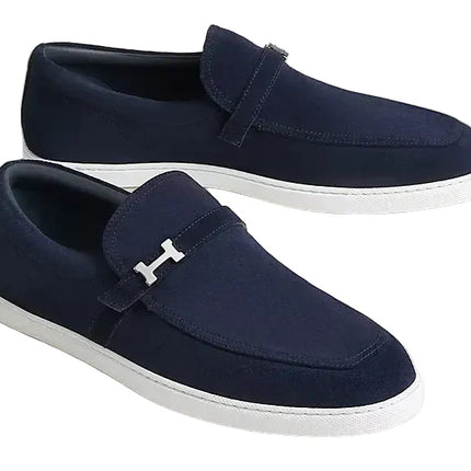 Hermes Like Loafer "Navy Blue"