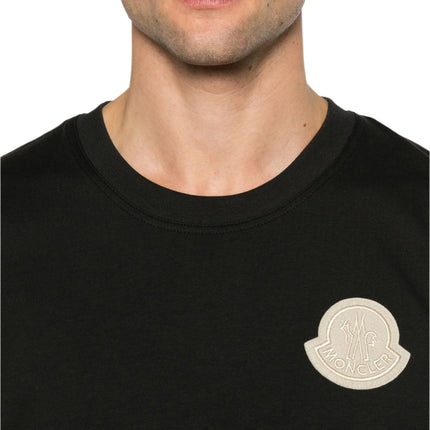 Moncler Logo Reversible T-Shirt Black