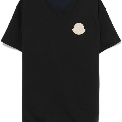 Moncler Logo Reversible T-Shirt Black