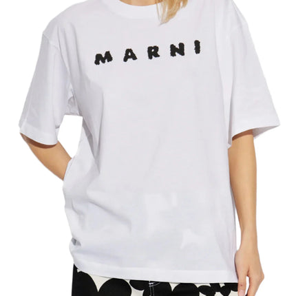 Marni Logo Printed Crewneck T-Shirt