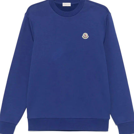 Moncler Logo Cotton Sweatshirt 'Navy Blue'