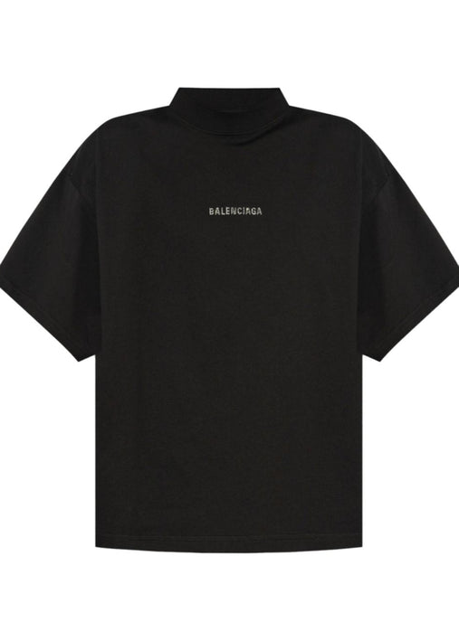 Balenciaga logo-studded T-shirt "Black"