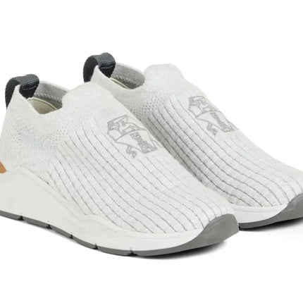 Brunello Cucinelli Cotton Crest Sneakers 'Grey'