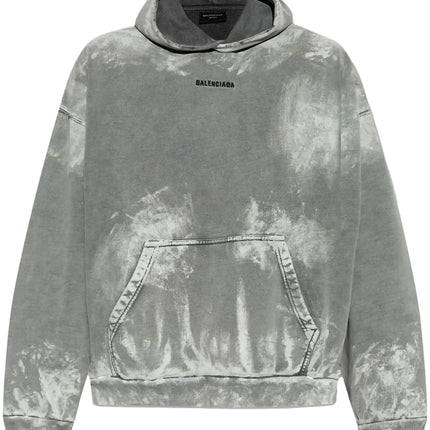 Balenciaga Gray Back Medium Fit Hoodie