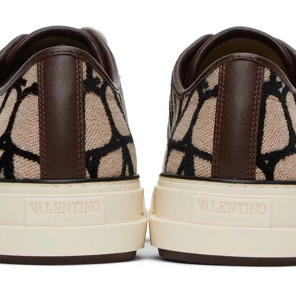 Valentino Garavani Beige & Black Totaloop Sneaker