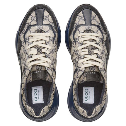 Gucci GG Rhyton 'Beige Blue Monogram'