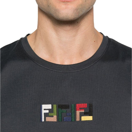 Fendi Dark gray cotton t-shirt