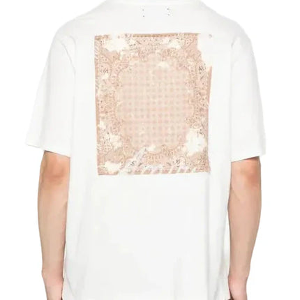 Amiri Bleach Bandana Patch T-shirt "White"