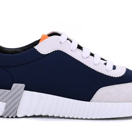 Hermès Suede and Nylon Boucning "Navy Blue/Grey"