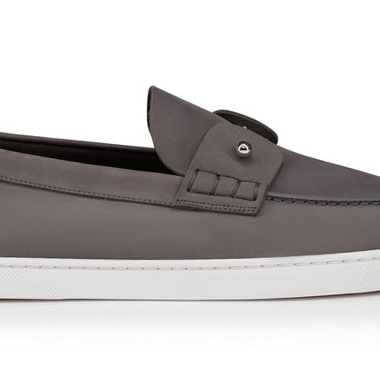 Christian Louboutin Chambeliboat Leather Loafers "Grey"