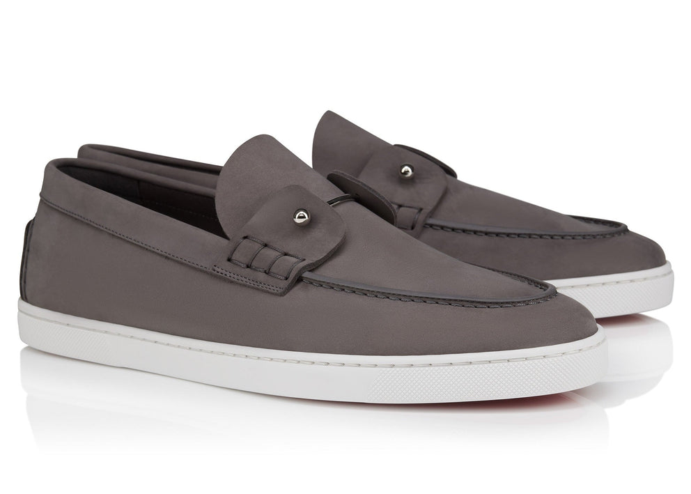 Christian Louboutin Chambeliboat Leather Loafers "Grey"