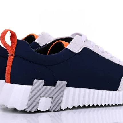 Hermès Suede and Nylon Boucning "Navy Blue/Grey"