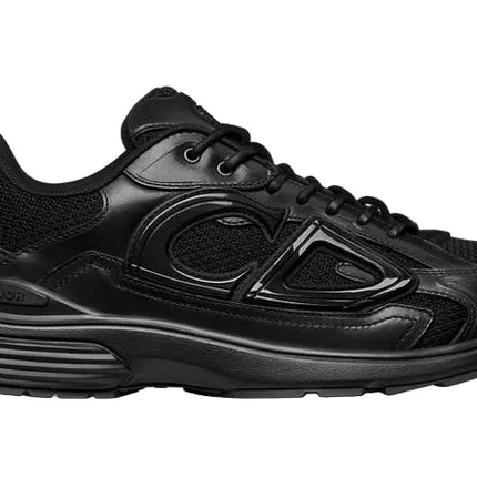Dior B30 Countdown Sneaker "Black Smooth Calfskin and Black Technical Mesh"