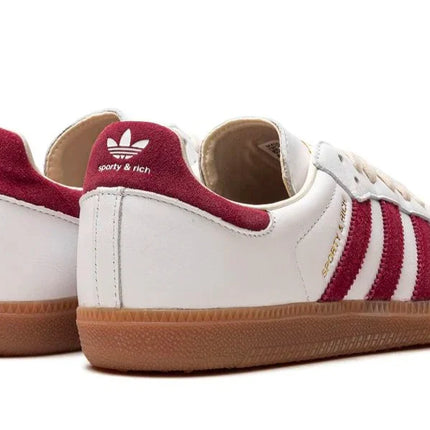 Sporty & Rich x Adidas Samba OG 'White Core Burgundy'