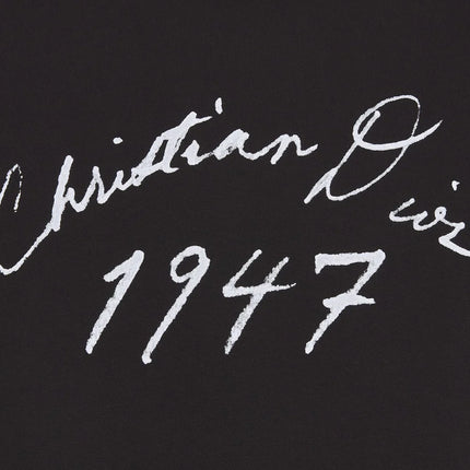 Handwritten Christian Dior Relaxed-Fit T-Shirt Black Cotton Jersey