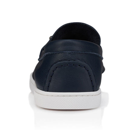 Christian Louboutin Chambeliboat Leather Loafers "Marine"